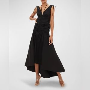 Veronica Beard Perrin Black V neck dress